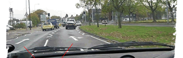 Overtaking through a roundabout if the road markings on the lanes allow