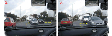 Offside to offside right turn at Prittlewell Chase traffic lights